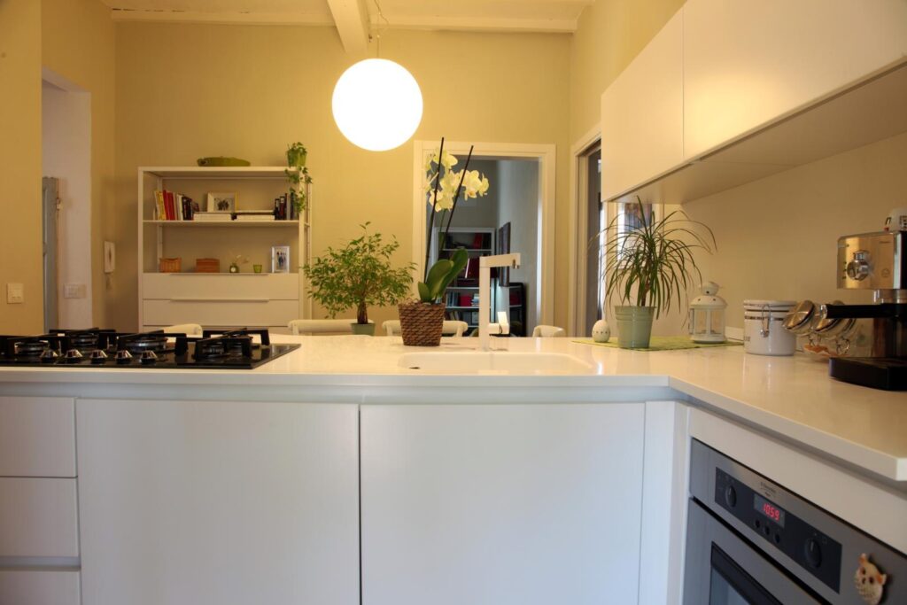Cucina con penisola