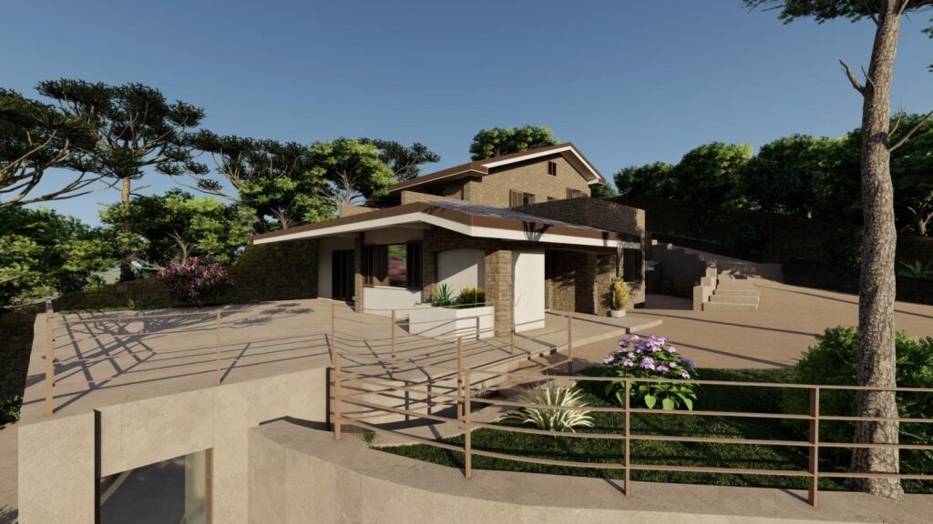Terrazza panoramica davanti al nuovo corpo